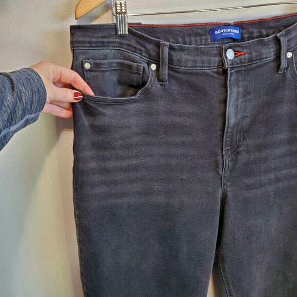 Scotch & Soda Black Straight Leg Jeans - Picture 3 of 13